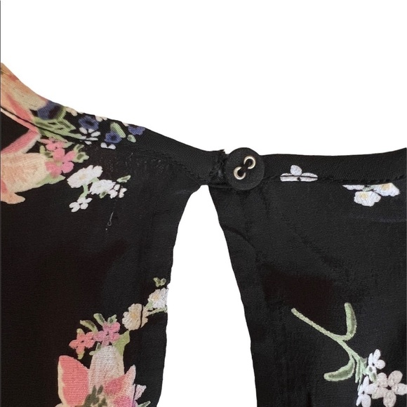 NWT ByTimo Maxi Wrap Dress size XS, floral, cottage core, retro - Picture 9 of 13